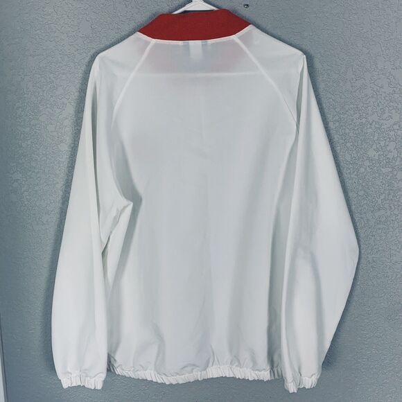 Snapple Size XL Jacket Mango Madness Embroidered Lightweight White Orange - Picture 2 of 5